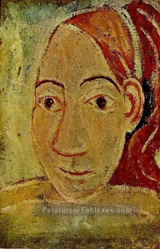Tete Femme face 1906 cubiste Pablo Picasso Peinture à l'huile
